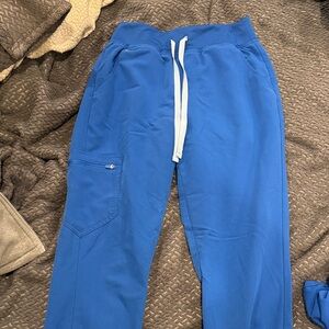 Figs Blue Joggers with Drawstring